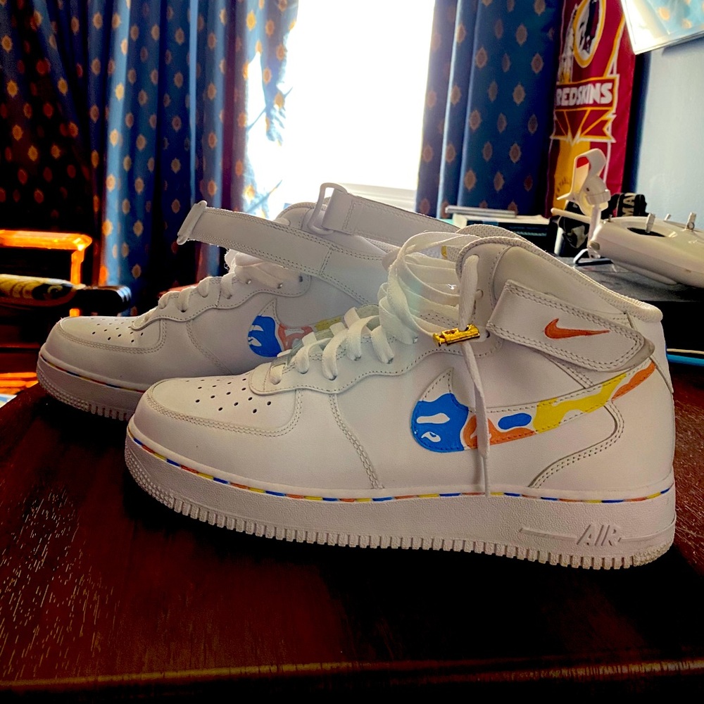 Custom Camo Air Force Ones